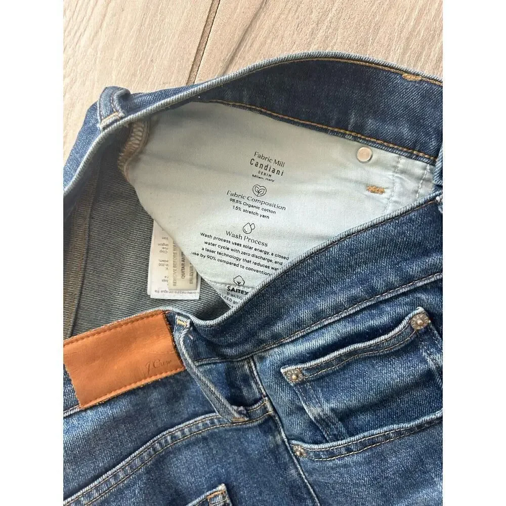 J.Crew Re-Imagined Women's Size 30 High Rise Classic Straight Leg Jeans Blue Eco